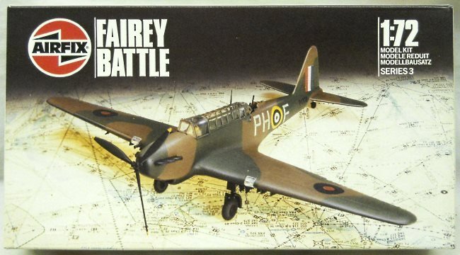 Airfix 1/72 Fairey Battle, 03032 plastic model kit